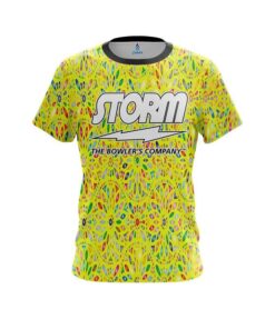 Storm Kaleidoscope Yellow CoolWick Bowling Jersey