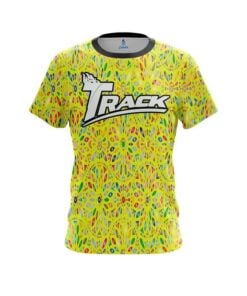 Track Kaleidoscope Yellow CoolWick Bowling Jersey