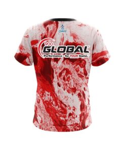 Alternative view of 900 Global Marble Red CoolWick Bowling Jersey