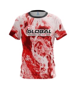 900 Global Marble Red CoolWick Bowling Jersey