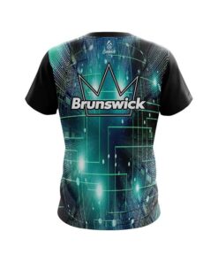 Alternative view of Brunswick Motherboard Aqua CoolWick Bowling Jersey