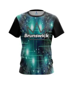 Brunswick Motherboard Aqua CoolWick Bowling Jersey