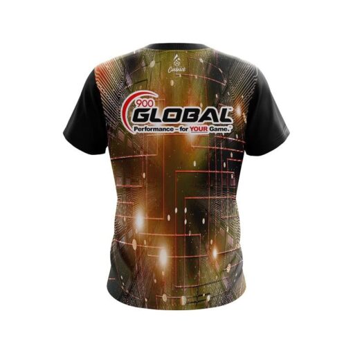 900 Global Motherboard Rust CoolWick Bowling Jersey - Image 2