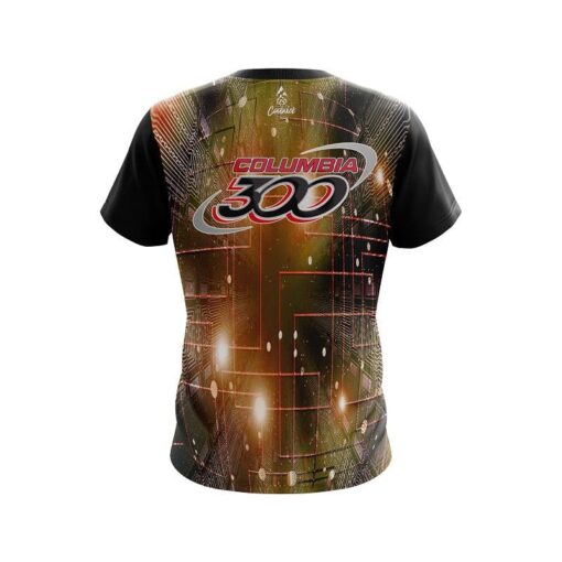 Columbia 300 Motherboard Rust CoolWick Bowling Jersey - Image 2