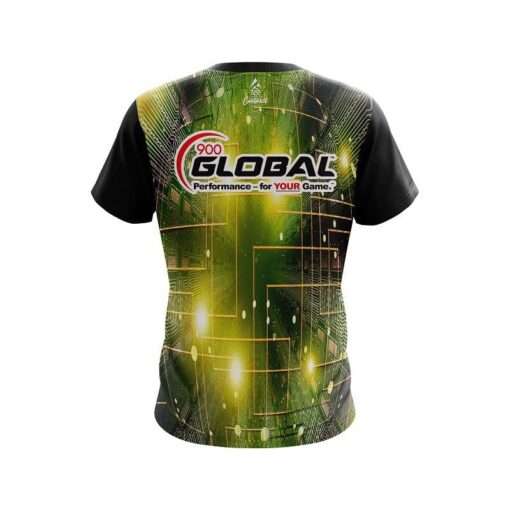 900 Global Motherboard Sunburst CoolWick Bowling Jersey - Image 2