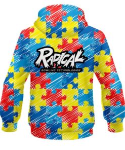 Alternative view of Radical Autism Awareness CoolWick Bowling Hoodie