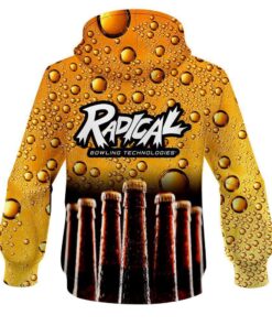Alternative view of Radical Beer Bottles CoolWick Bowling Hoodie