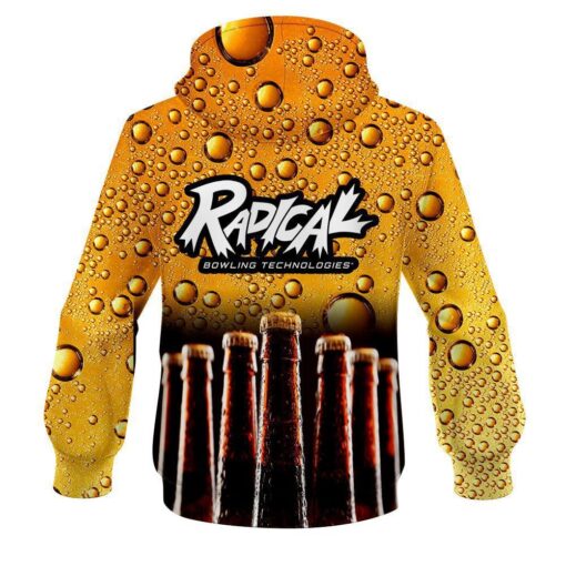 Radical Beer Bottles CoolWick Bowling Hoodie - Image 2