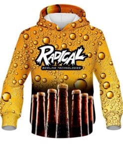 Radical Beer Bottles CoolWick Bowling Hoodie