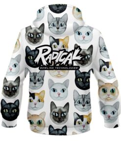 Alternative view of Radical Kitty Kats CoolWick Bowling Hoodie