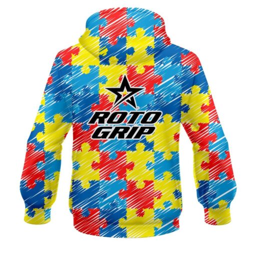 Roto Grip Autism Awareness CoolWick Bowling Hoodie - Image 2