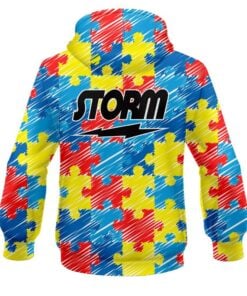 Alternative view of Storm Autism Awareness CoolWick Bowling Hoodie