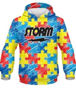 Storm Autism Awareness CoolWick Bowling Hoodie