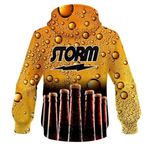 Storm Beer Bottles CoolWick Bowling Hoodie - Image 2