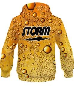 Alternative view of Storm Beer Bubbles CoolWick Bowling Hoodie