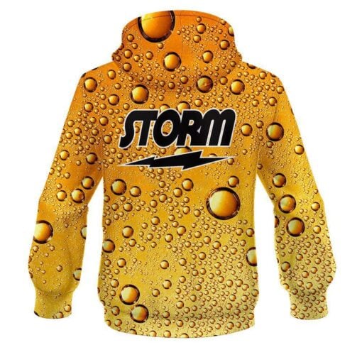 Storm Beer Bubbles CoolWick Bowling Hoodie - Image 2