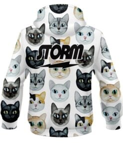 Alternative view of Storm Kitty Kats CoolWick Bowling Hoodie