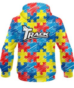 Alternative view of Track Autism Awareness CoolWick Bowling Hoodie
