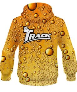Alternative view of Track Beer Bubbles CoolWick Bowling Hoodie
