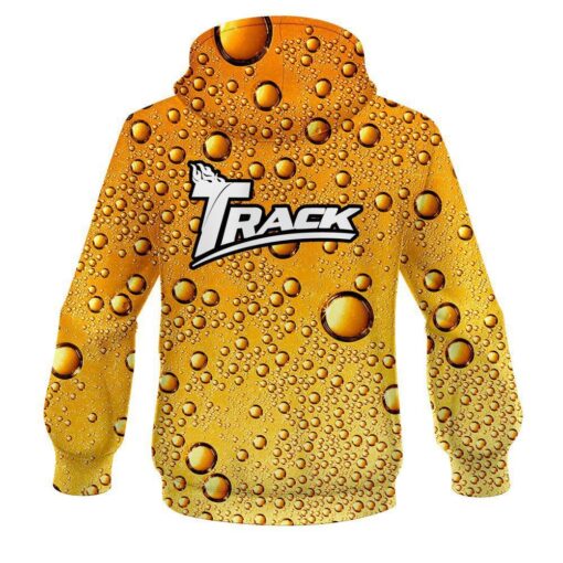 Track Beer Bubbles CoolWick Bowling Hoodie - Image 2