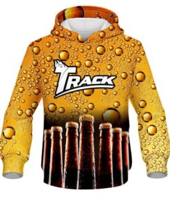 Track Beer Bottles CoolWick Bowling Hoodie