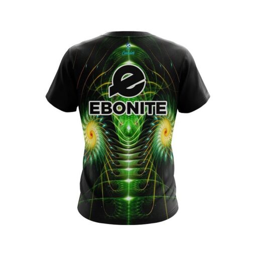 Ebonite Vortex Green CoolWick Bowling Jersey - Image 2