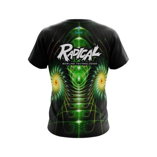 Radical Vortex Green CoolWick Bowling Jersey - Image 2