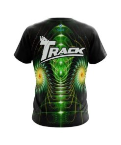 Alternative view of Track Vortex Green CoolWick Bowling Jersey