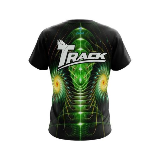 Track Vortex Green CoolWick Bowling Jersey - Image 2