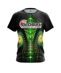 900 Global Vortex Green CoolWick Bowling Jersey