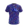 Brunswick Kaleidoscope Blue CoolWick Bowling Jersey - Image 2