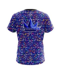 Alternative view of Brunswick Kaleidoscope Blue CoolWick Bowling Jersey