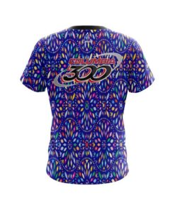 Alternative view of Columbia 300 Kaleidoscope Blue CoolWick Bowling Jersey