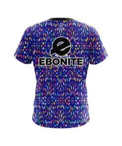 Alternative view of Ebonite Kaleidoscope Blue CoolWick Bowling Jersey