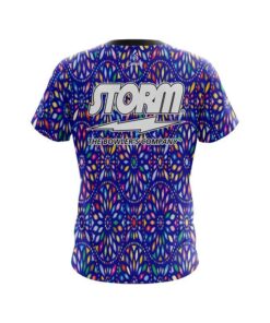 Alternative view of Storm Kaleidoscope Blue CoolWick Bowling Jersey
