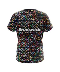 Alternative view of Brunswick Kaleidoscope Black CoolWick Bowling Jersey