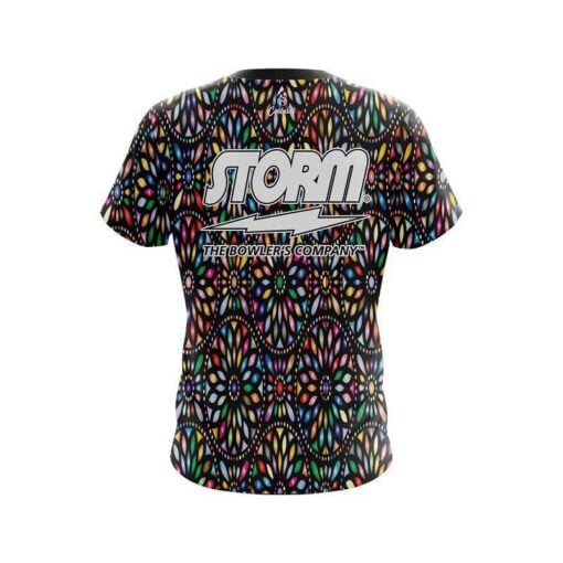 Storm Kaleidoscope Black CoolWick Bowling Jersey - Image 2