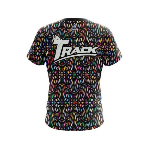 Track Kaleidoscope Black CoolWick Bowling Jersey - Image 2