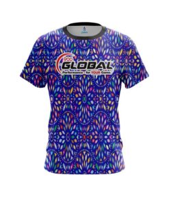 900 Global Kaleidoscope Blue CoolWick Bowling Jersey