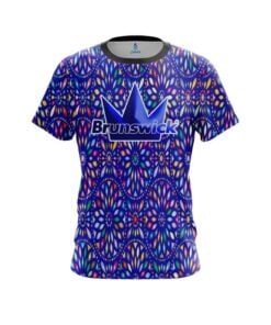 Brunswick Kaleidoscope Blue CoolWick Bowling Jersey