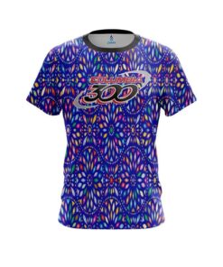Columbia 300 Kaleidoscope Blue CoolWick Bowling Jersey