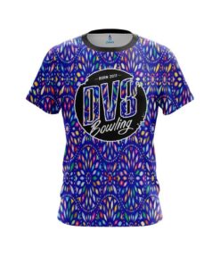 DV8 Kaleidoscope Blue CoolWick Bowling Jersey
