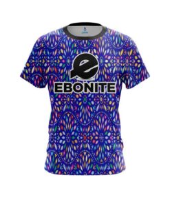 Ebonite Kaleidoscope Blue CoolWick Bowling Jersey