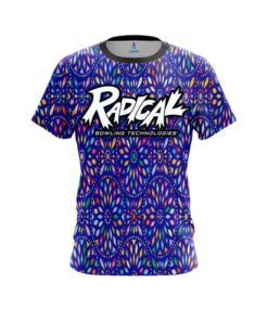 Radical Kaleidoscope Blue CoolWick Bowling Jersey