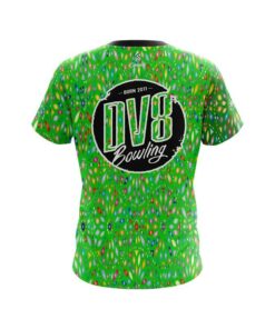 Alternative view of DV8 Kaleidoscope Lime CoolWick Bowling Jersey