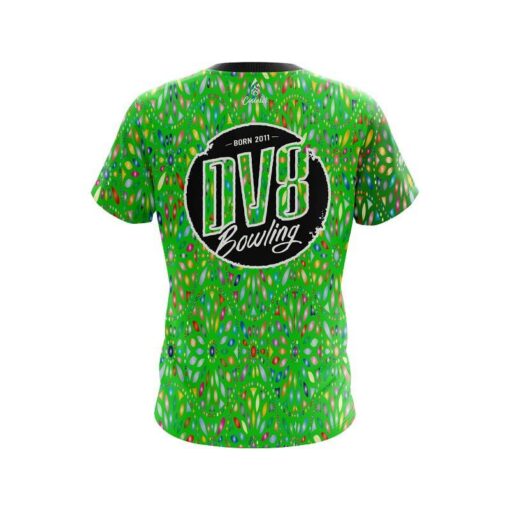 DV8 Kaleidoscope Lime CoolWick Bowling Jersey - Image 2