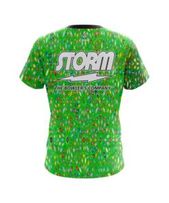 Alternative view of Storm Kaleidoscope Lime CoolWick Bowling Jersey