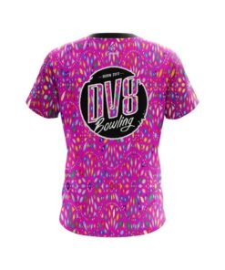 Alternative view of DV8 Kaleidoscope Pink CoolWick Bowling Jersey