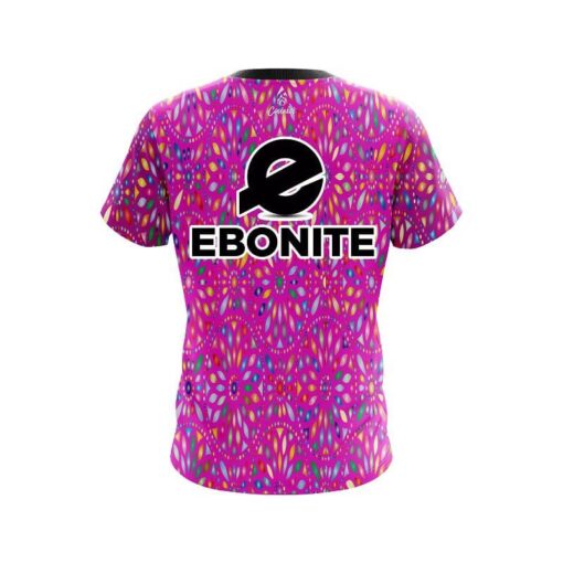Ebonite Kaleidoscope Pink CoolWick Bowling Jersey - Image 2