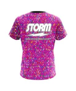 Alternative view of Storm Kaleidoscope Pink CoolWick Bowling Jersey